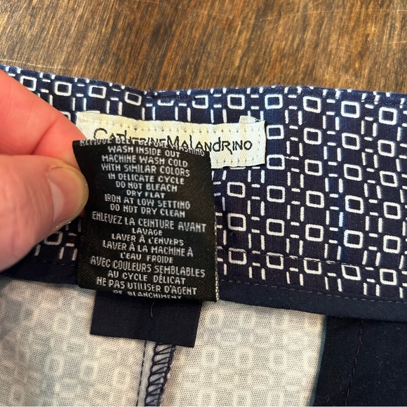 [EUC] Catherine Malandrino | Women’s shorts | Size 16 | Pattern blue & white - Picture 6 of 6
